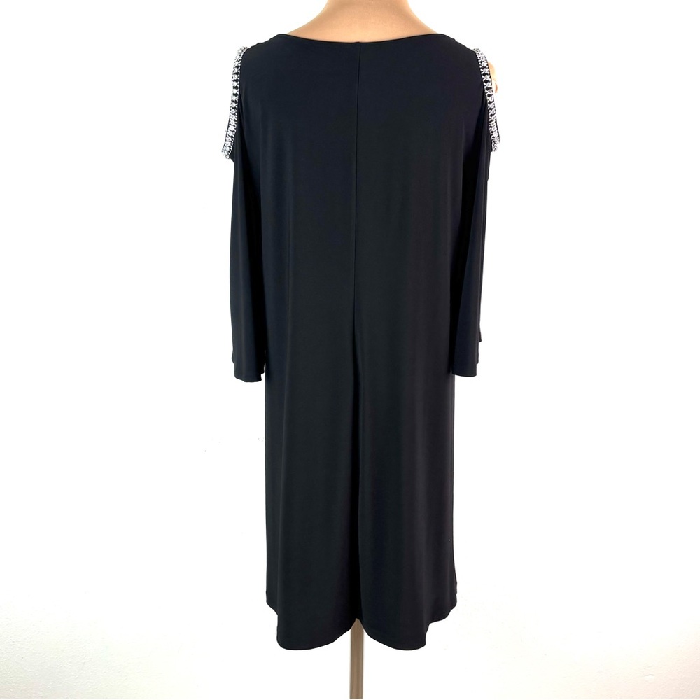 JBS Petite XL Cold Shoulder Cocktail Dress with Embellishments - Picture 7 of 7